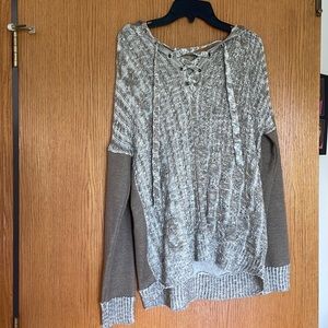 Democracy pullover knit sweater. Size medium